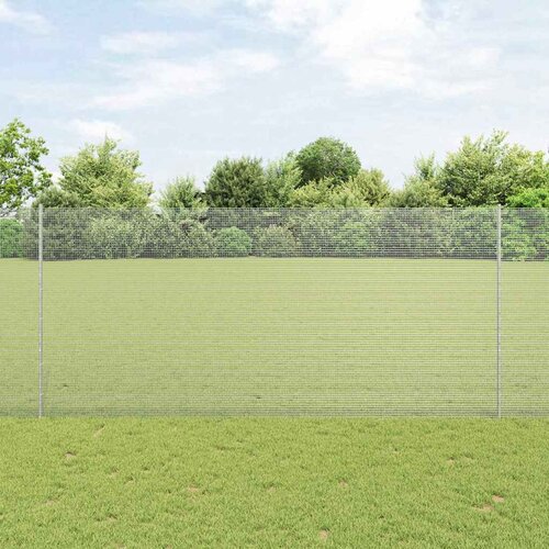  Zavarena žičana ograda s postom 25 x 1,4 m Srebrna Mreža Cene
