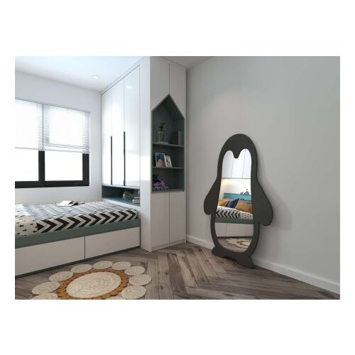 Hanah home Ogledalo za decu Penguin Black Cene