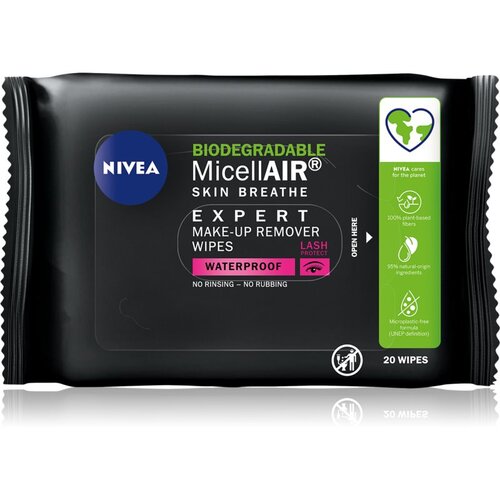 Nivea MicellAIR® Expert Waterproof micelarni robčki za odstranjevanje ličil 20 ks Cene