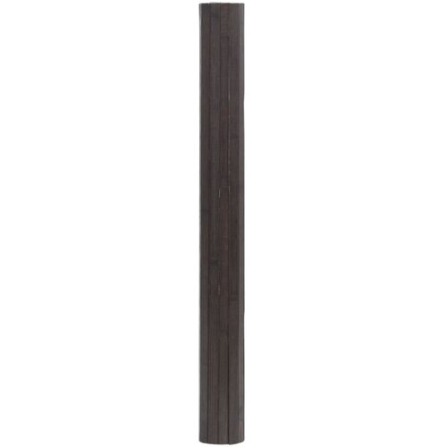  Tepih pravokutni tamnosmeđi 100 x 300 cm od bambusa Slike