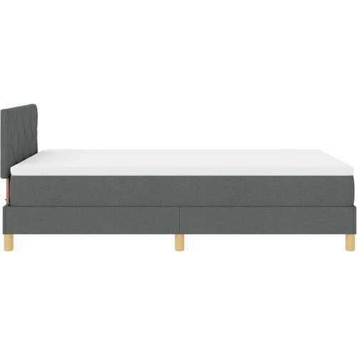 vidaXL vzmetnica z dnom z vzmetnico temno siva 120x190 cm tkanina Cene