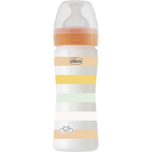 Chicco Flasica wb pvc 250 ml 2+silikon wb 0%bpa narandzasta Cene