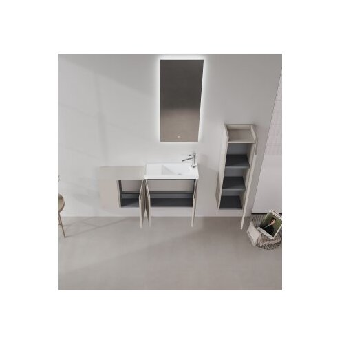 Hanah home Kupatilski ormarić sa umivaonikom i ogledalom (2 komada) Perla 110 344 Cene