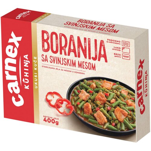 Carnex Boranija sa svinjskim mesom, 400g Slike