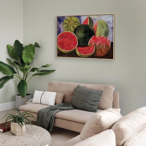  Slika - Frida Kahlo &amp;ndash; Viva la Vida 60x40 U prirodnom drvenom okviru Slike