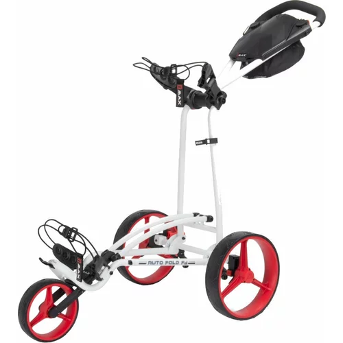 Big Max Autofold FF White/Red Ročni voziček za golf