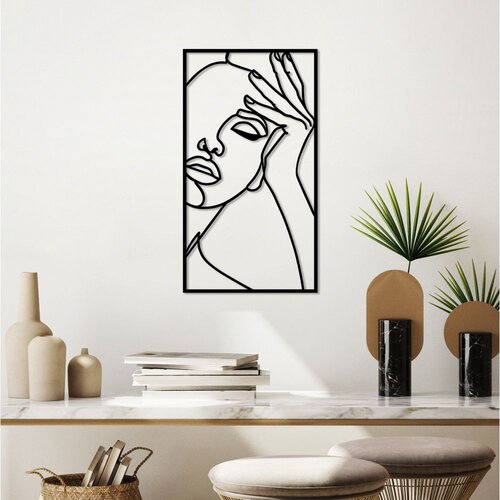 Wallity Zidna dekoracija imagine - M, 50 x 27 cm, Crna Cene