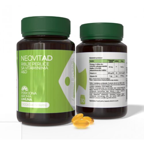 NEOMED Omega-3 Neovitad riblje perlice sa vitaminima A i D, 30 kapsula Cijene