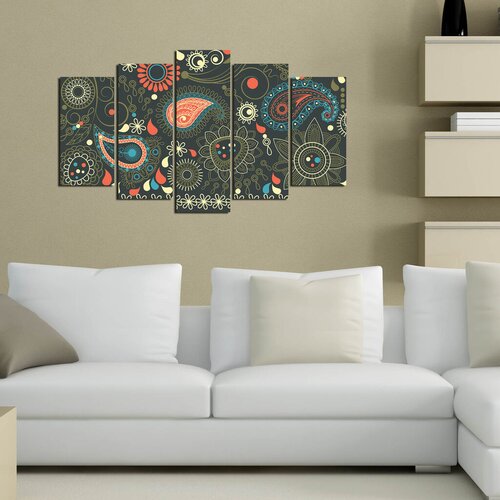 Wallity Set Slika 5ABSMDF-99, 5 Delova Cene