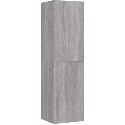 Maison Chic Stenska TV omarica - TV stojalo - Televizijska omarica siva sonoma 30,5x30x110 cm, (21699560) Slike