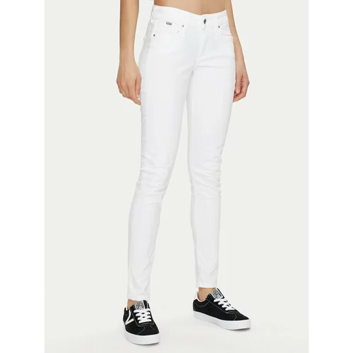 PepeJeans Jeans hlače PL211705U91 Bela Skinny Fit