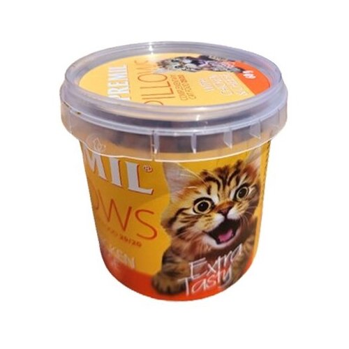Premil poslastica za mačke pillow mix chicken&amp;amp;cheese 60g Slike