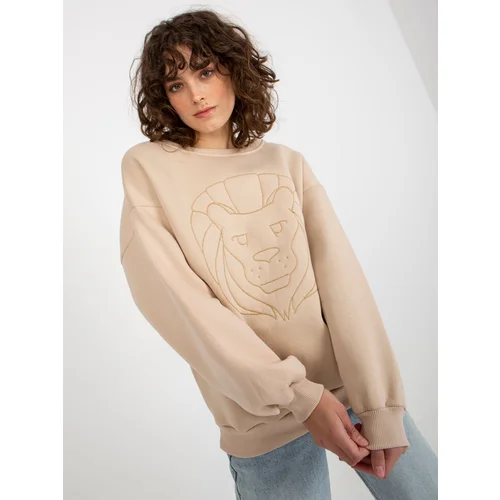 ex moda Sweatshirt-EM-BL-617-4.41P-beige