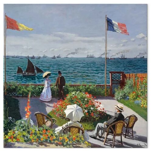  Slika - Claude Monet &ndash; Terrace at Sainte-Adresse 80x80 Standard Cijene