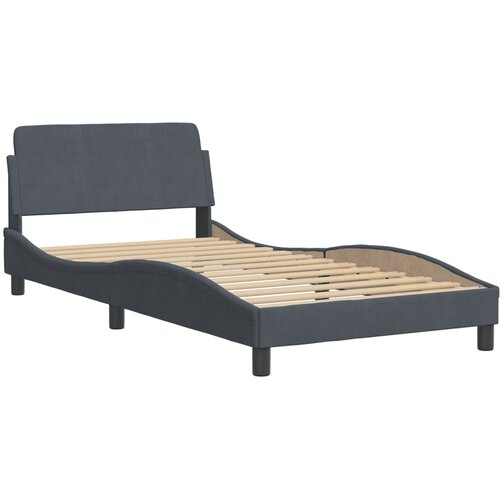  Krevet s madracem Dover tamnosivi 100x200 cm bar&amp;scaron;unasti Slike