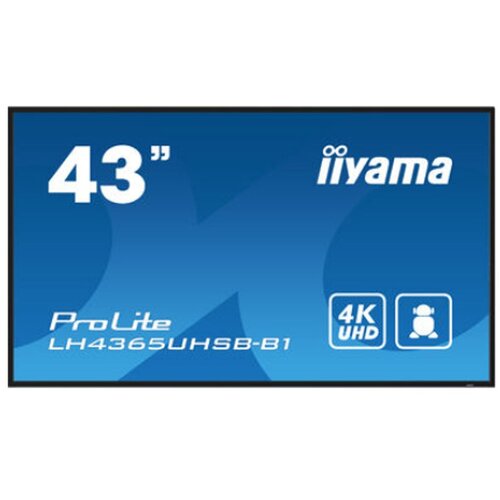 Iiyama Monitor ProLite LH4365UHSB-B1, 108 cm (43"), UHD, IPS, Android, zvočniki, informacijski, (5000140463) Cene
