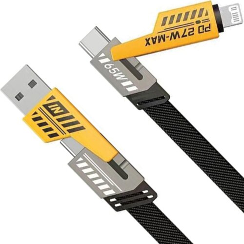 Awei CL-226 4V1 USB-C TO LIGHTNING KABEL USB-A ZA TELEFONE 65W/27W ČRN, (22069373) Cene