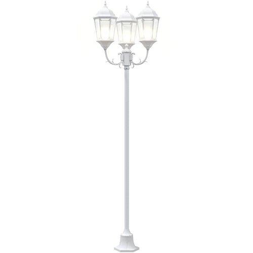  Vrtno svjetlo Bijelo 57 x 49 x 241 cm Aluminij i staklo Slike