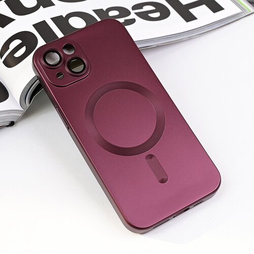  Torbica Magsafe Chrome za iPhone 14 6.1 bordo Slike