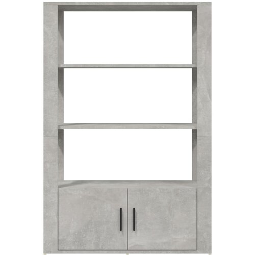  Komoda siva boja betona 80x30x119,5 cm od konstruiranog drva Slike