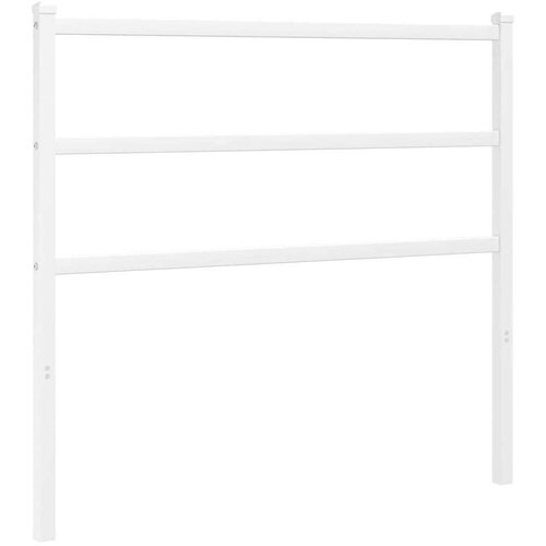  Metalno uzglavlje bijelo 100 cm Slike