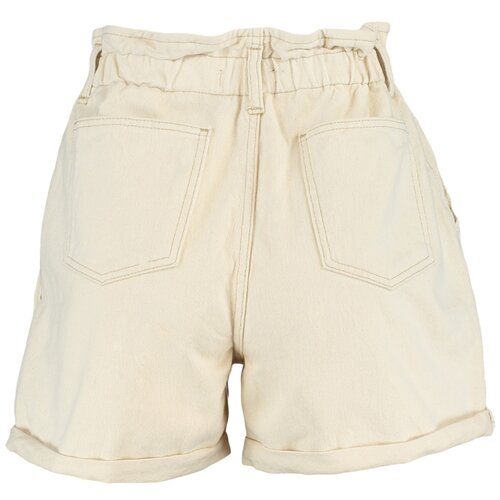 Trendyol Ecru Front Button Denim Shorts Cene