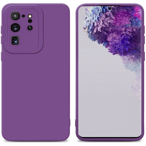 Cadorabo Case, združljiv s Samsungom v tekočini Matte Purple - za&scaron;čitni pokrov iz fleksibilnega silikona TPU, (20603249) Cene