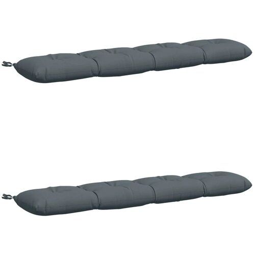  Jastučići za klupe VIANEN 2 kom. 100% poliester Plava - Plava 160 x 30 x 12 cm Slike