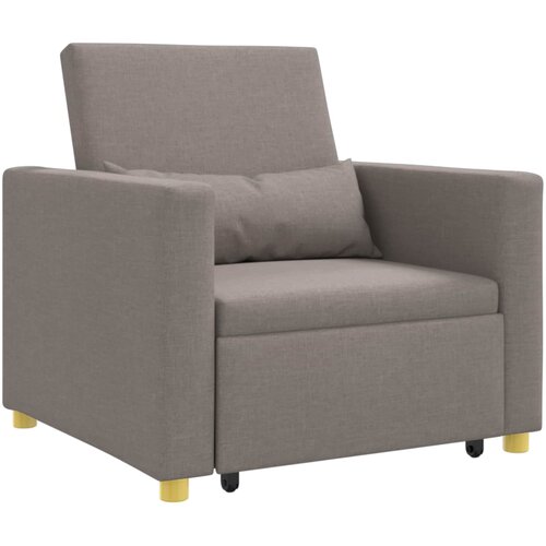 SOFA na razvlačenje Singl Sivo-smeđa 90 x 165 x 87 cm tkanina Slike