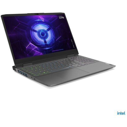 Lenovo loq 15IRH8 (storm grey) 10-Core i7-13620H (6P+4E) 4.9GHz/24MB 16GB DDR5 1TB-NVMe-SSD 15.6&amp;#039;&amp;#039; fhd ips ag (1920x1080) 144Hz 45%-NTSC 1080p RTX4060-8GB glan wifi-a/x BT5.1 hdmi backlite 60Wh dos, 82XV00R3YA laptop Slike