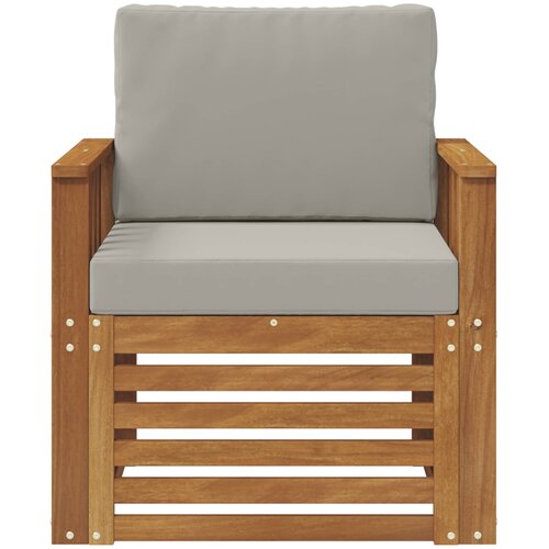  Set vanjskih sofa Čvrsto drvo akacije i poliester Slike