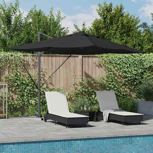  Suncobran Crna 352 x 251 x 265 cm Poliester i aluminij Cene
