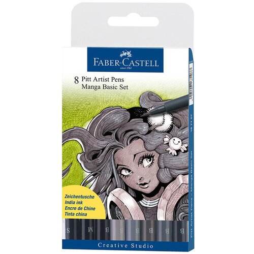 Faber-Castell Flomastri Faber-Castell Pitt Manga, B, 8 kosov Cene