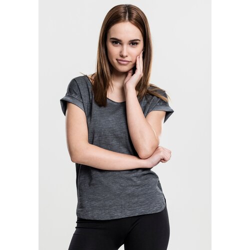 UC Ladies Women's T-shirt with long back in the shape of a spray with dye dark grey Cijene