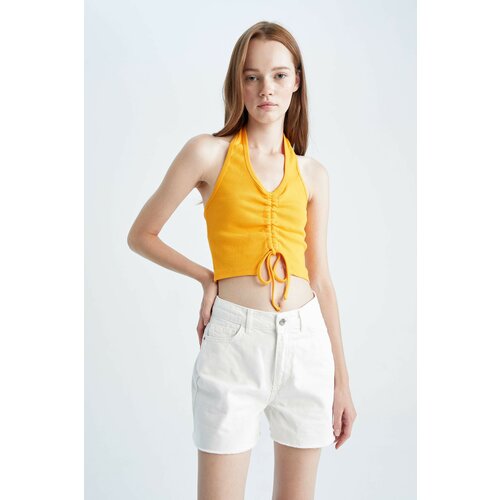 Defacto Cool Fitted Ribbed Camisole Singlet Slike