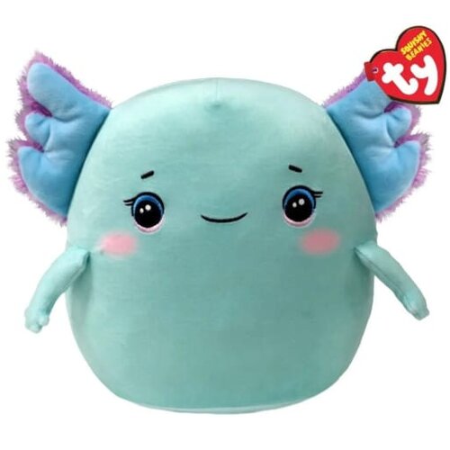Ty Pli&amp;scaron;ana igračka Squishy Axolotl Charlie 39394, 22 cm, Cijan Slike