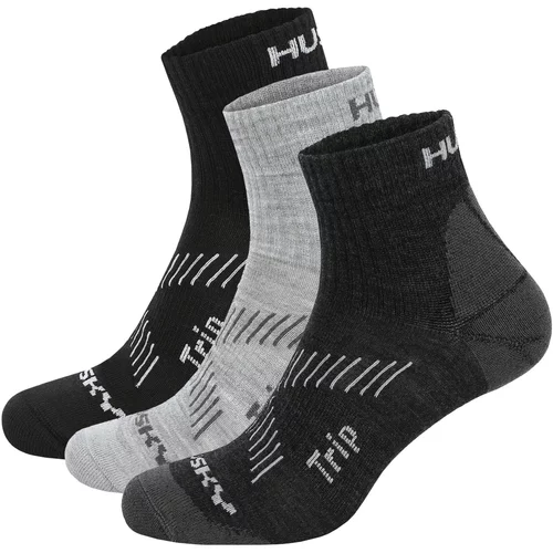 Husky Socks Trip 3pack black/light grey/dark. gray