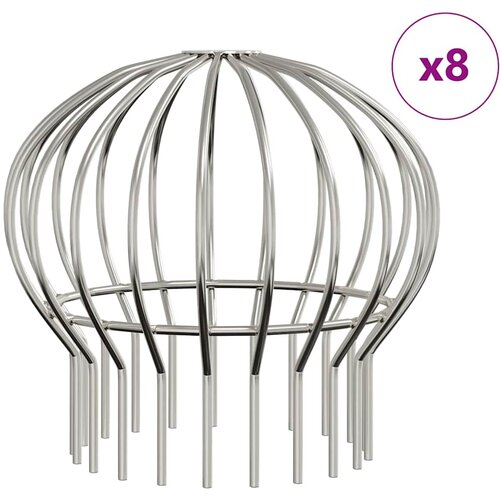  Za&amp;scaron;tita od li&amp;scaron;ća za žljeb 8 pcs Srebrno 160 mm Nehrđajući čelik Slike