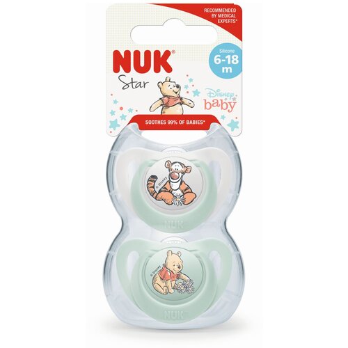 Nuk duda varalica - silikon Star Winnie the Pooh 6-18 m Slike