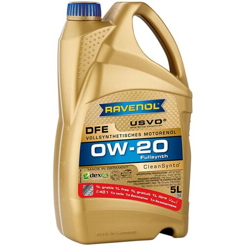 RAVENOL Motorno ulje DFE 0W-20, 4 l + Poklon, 1 l Cene