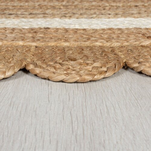 Flair Rugs Ročno tkana preproga iz jute v naravni barvi/slonoko&amp;scaron;čena 160x230 cm Grace White &amp;ndash; Slike