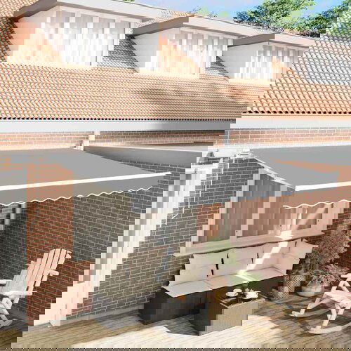 VidaXL Nadstre&amp;scaron;nica s Ručna Bijelo 3 x 2,5 m Metal Slike
