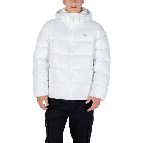 Calvin Klein Jeans Puhovke LS NYLON ZIP OFF HOO LV04RC518G Bela Slike
