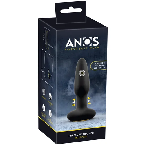 Anos - vodootporni analni vibrator na baterije (crni)