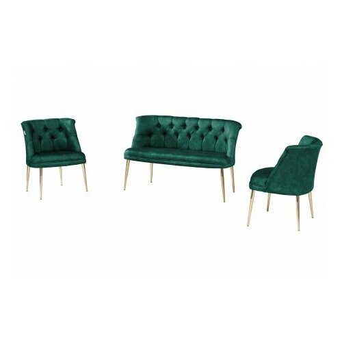 Atelier Del Sofa sofa i fotelja roma gold metal sea green Cene