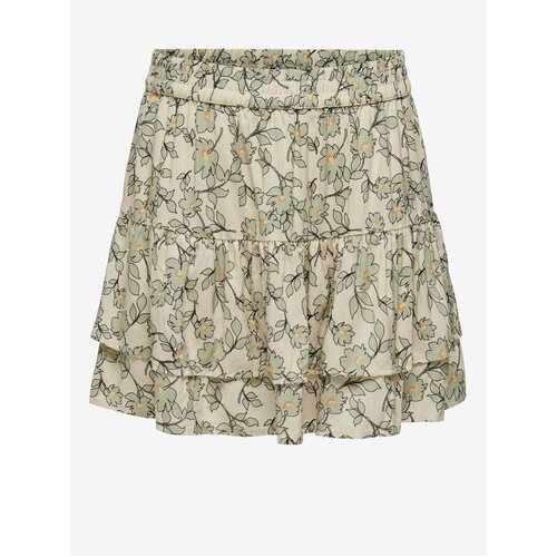 JDY Beige floral skirt Gaya - Ladies Slike