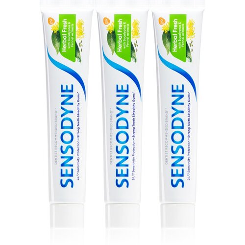 Sensodyne Herbal Fresh Trio pasta za zube s fluoridom 3 kom 3x75 ml Cijene