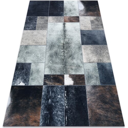 RugsX Preproge Preproga PATCHWORK 21719 črna - Goveja koža 120x170 cm Črna Cene