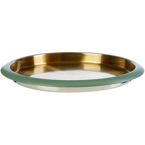 Evviva Pladenj Wine 35cm / okrogel / zelen / inox, (5000198824) Cene