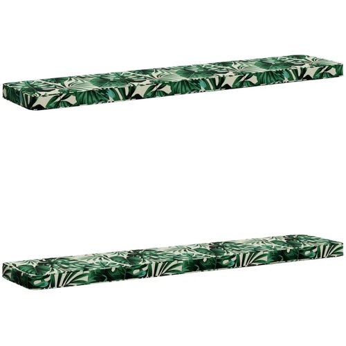  Jastučići za klupe - 2 dijela VUGHT 2 pcs 100% poliester - Listovski uzorak (poliester) 150 x 30 cm 2 Cijene